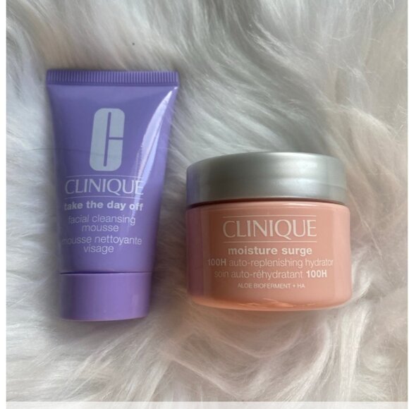Clinique Moisture Surge 30ml‎ & Take The Day Off Facial Cleansing Mousse 30ml - Picture 1 of 3